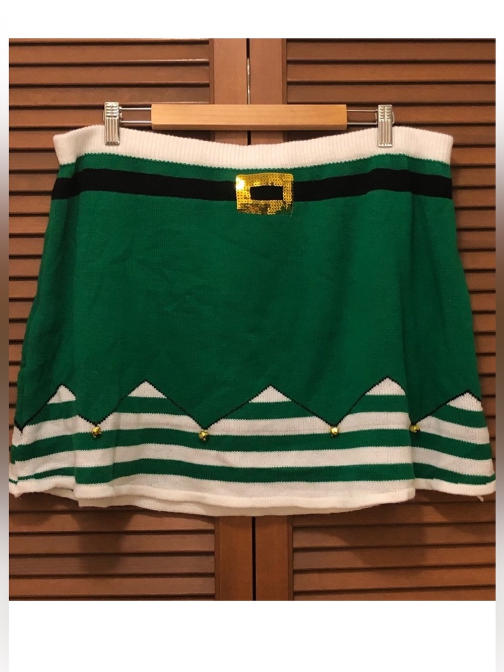 ‘Tis the Season Christmas Elf Ugly sweater skirt M